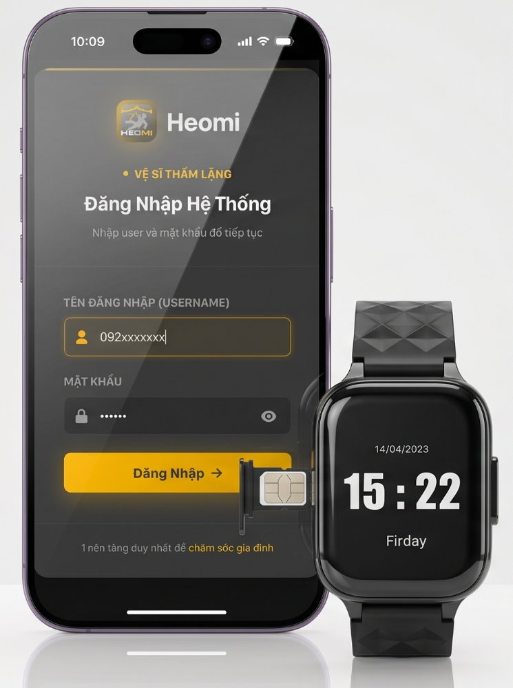 Đồng bộ hóa Heomi Wat và điện thoại