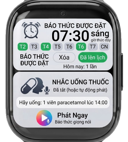 Báo thức & Nhắc lịch bằng giọng nói trên Heomi